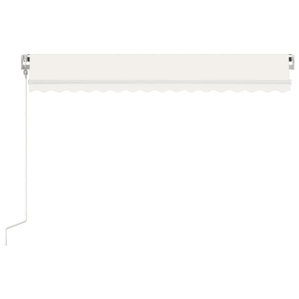 vidaXL Automaattisesti sisäänkelattava markiisi 450x350 cm kerma