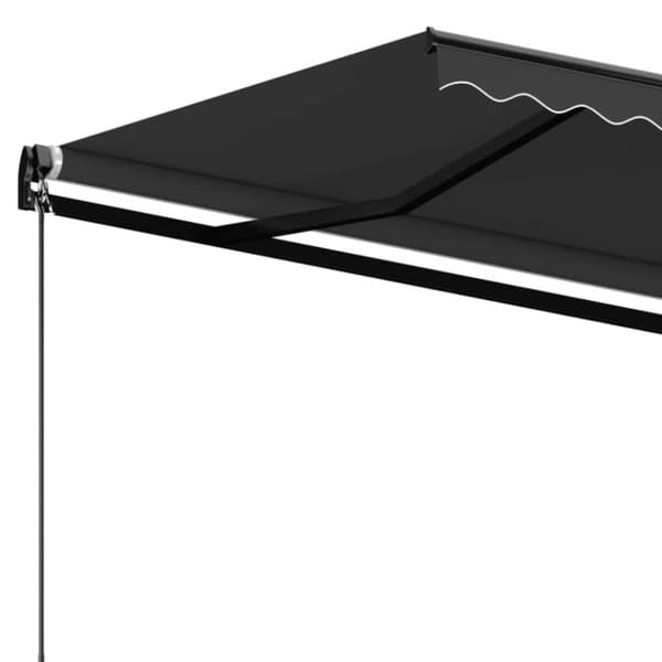 vidaXL Markis manuellt infällbar 500x350 cm antracit