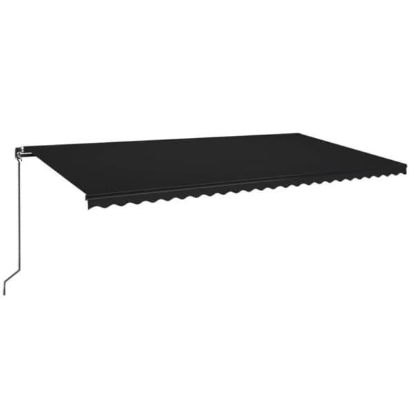 vidaXL Markis manuellt infällbar 600x350 cm antracit