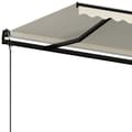 Miniatyrbilde 5 av 9: vidaXL Automatisk uttrekkbar markise 600x350 cm kremhvit