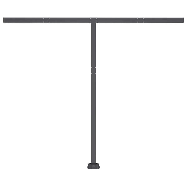 vidaXL Käsin sisäänkelattava markiisi LEDillä 300x250 cm keltavalk.