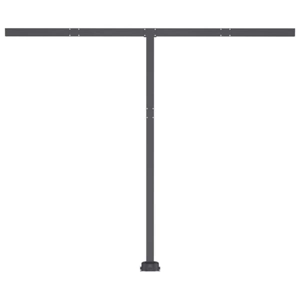 vidaXL markise m. LED-lys 350x250 cm manuel betjening antracitgrå