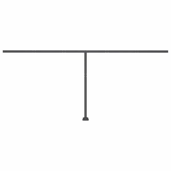 vidaXL fritstående markise 500x300 cm automatisk betjening antracitgrå