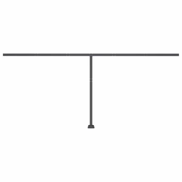 vidaXL Sisäänkelattava markiisi LED/tuulisensori 500x300cm antrasiitti