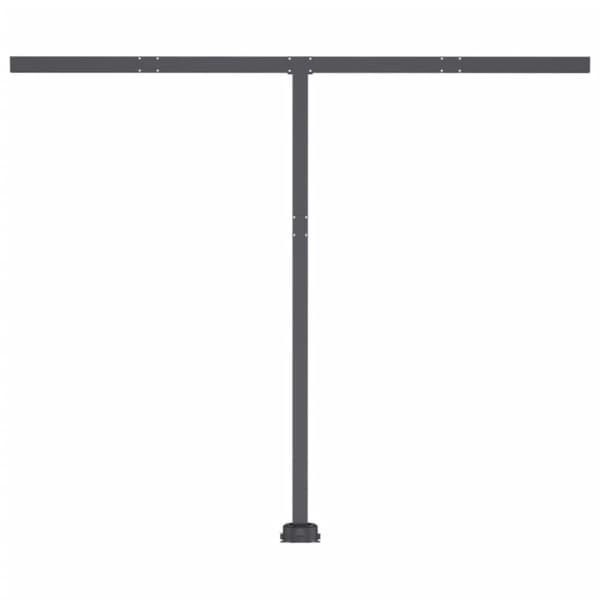 vidaXL Fristående markis manuellt infällbar 300x250 cm antracit