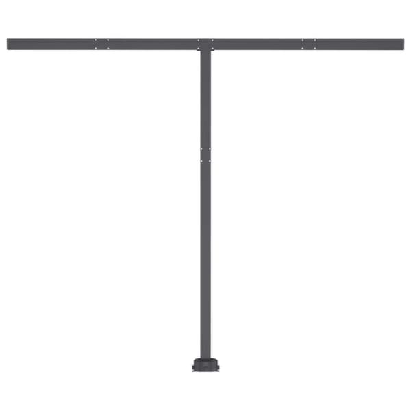 vidaXL Manuell uttrekkbar markise med LED 350x250 cm kremhvit