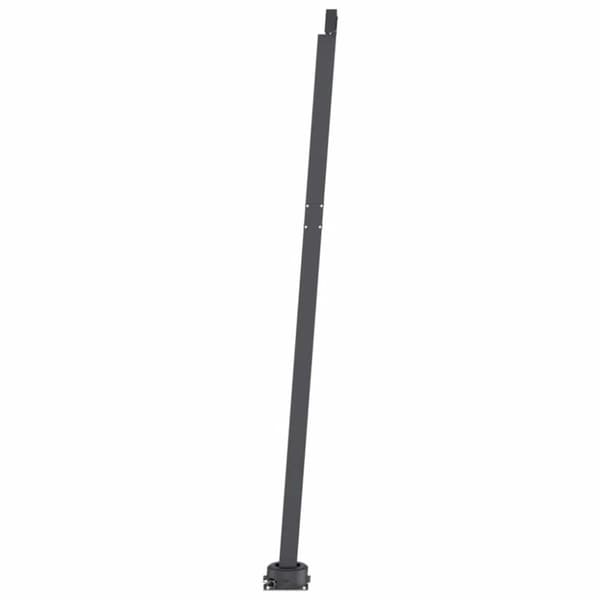 vidaXL Manuell uttrekkbar markise med LED 350x250 cm antrasitt
