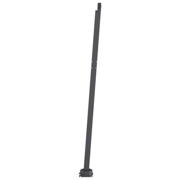 vidaXL Frittstående manuell uttrekkbar markise 300x250 cm gul/hvit