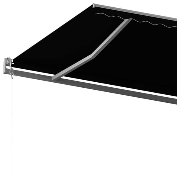 vidaXL Frittstående automatisk markise 500x300 cm antrasitt