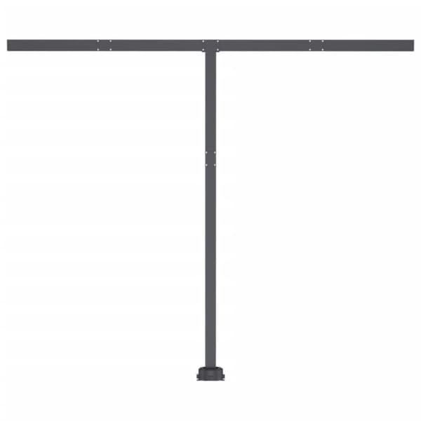 vidaXL Automatisk markise med LED og vindsensor 300x250 cm gul og hvit