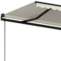 Miniatyrbilde 5 av 9: vidaXL Automatisk uttrekkbar markise 500x350 cm kremhvit