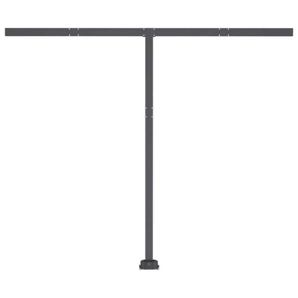 vidaXL Automatisk markise med LED og vindsensor 350x250 cm antrasitt