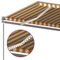 Miniatyrbild 6 av 11: vidaXL Automatisk markis med vindsensor & LED 500x350 cm gul/vit