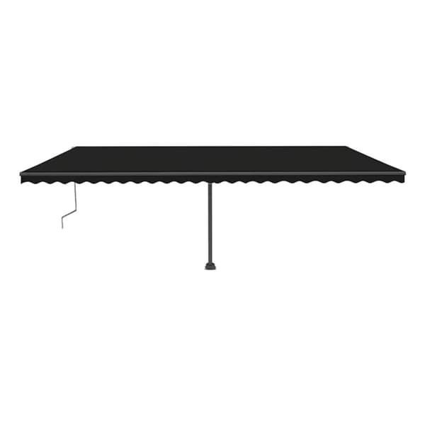 vidaXL Automatisk markise med vindsensor og LED 600x300 cm antrasitt
