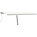 Miniatyrbillede 3 af 11: vidaXL markise m. LED-lys 600x300 cm manuel betjening cremefarvet