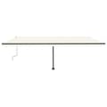 Miniatyrbillede 4 af 11: vidaXL markise m. LED-lys 600x300 cm manuel betjening cremefarvet