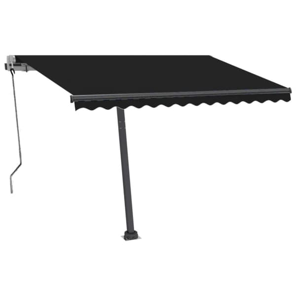 vidaXL Sisäänkelattava markiisi LED/tuulisensori 300x250cm antrasiitti