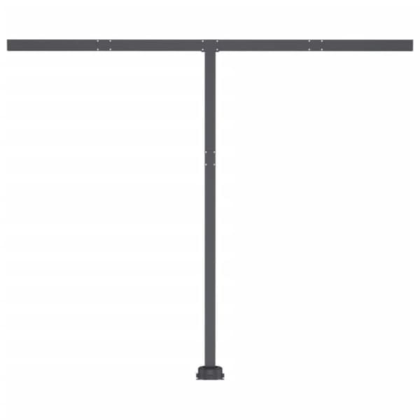 vidaXL Automatisk markise med LED og vindsensor 300x250 cm antrasitt