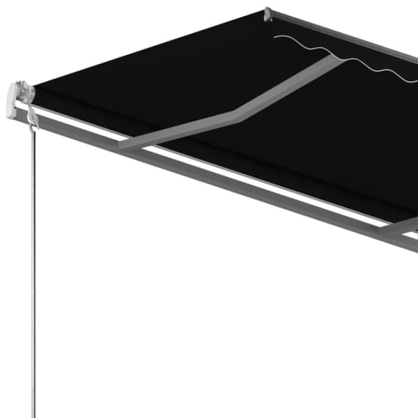 vidaXL Vapaasti seisova sisäänkelattava markiisi 350x250cm antrasiitti