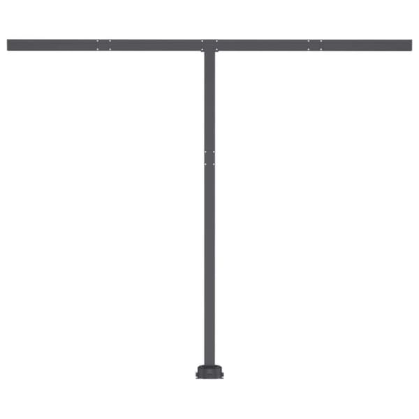 vidaXL Vapaasti seisova sisäänkelattava markiisi 350x250cm antrasiitti