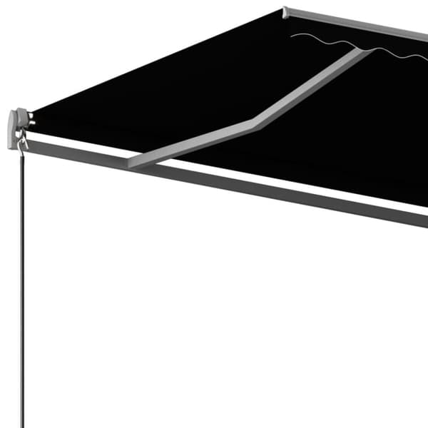 vidaXL Vapaasti seisova sisäänkelattava markiisi 450x350cm antrasiitti