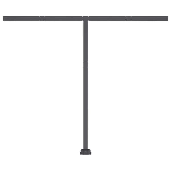 vidaXL Frittstående automatisk markise 350x250 cm kremhvit