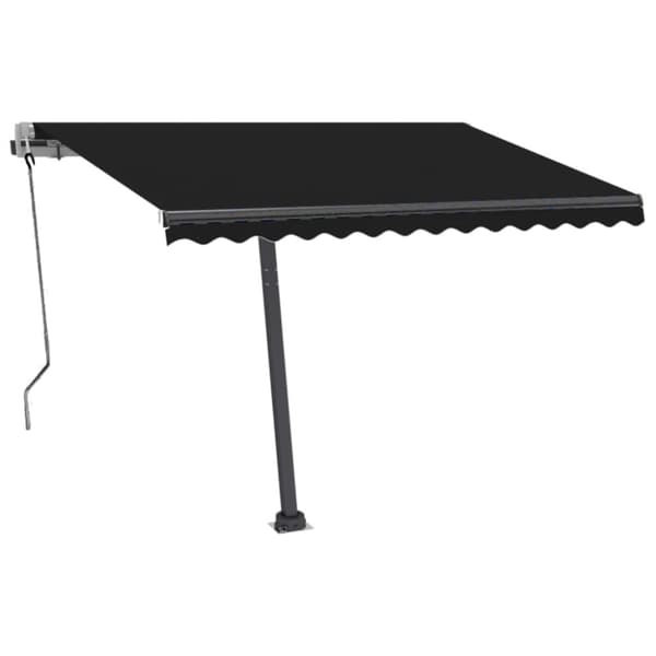vidaXL Frittstående automatisk markise 350x250 cm antrasitt