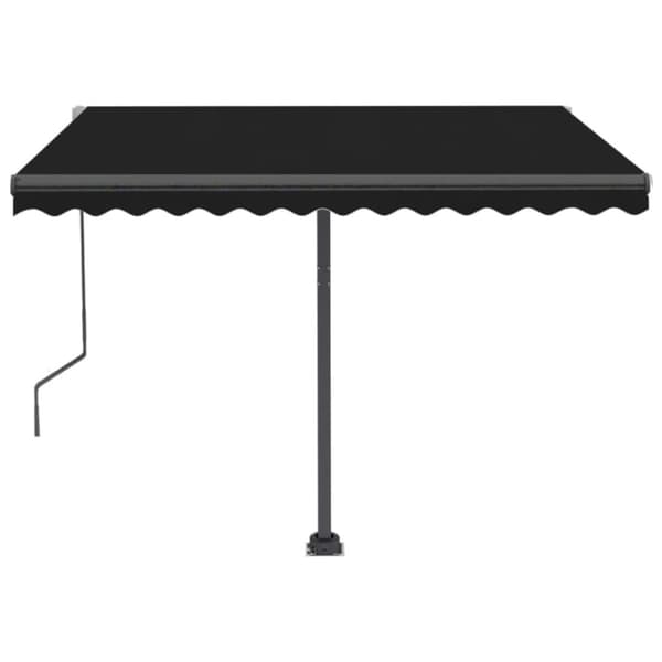 vidaXL Frittstående automatisk markise 350x250 cm antrasitt