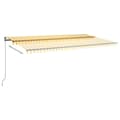 Miniatyrbillede 5 af 11: vidaXL markise m. LED + vindsensor 600x300 cm automatisk gul/hvid