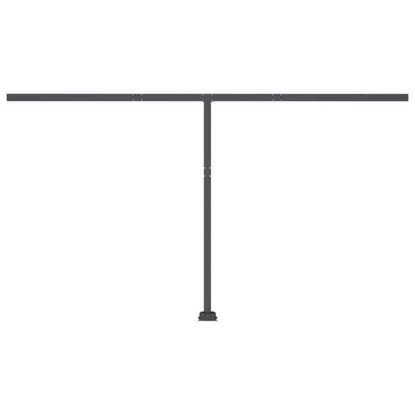 vidaXL Automatisk markise med vindsensor og LED 400x300 cm kremhvit