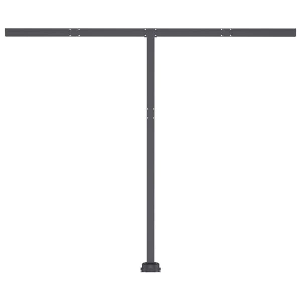 vidaXL Automatisk markise med LED og vindsensor 350x250 cm gul/hvit
