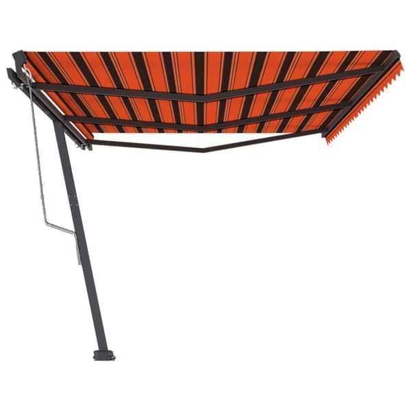vidaXL Frittstående automatisk markise 600x300 cm oransje/brun