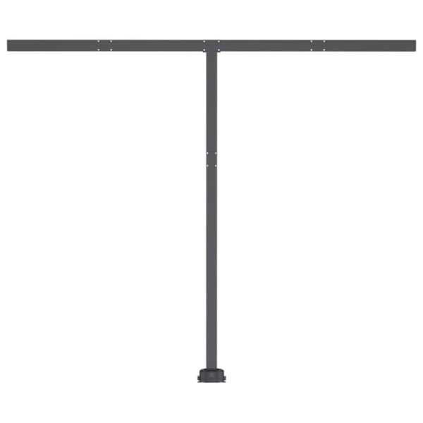 vidaXL Frittstående automatisk markise 350x250 cm gul/hvit