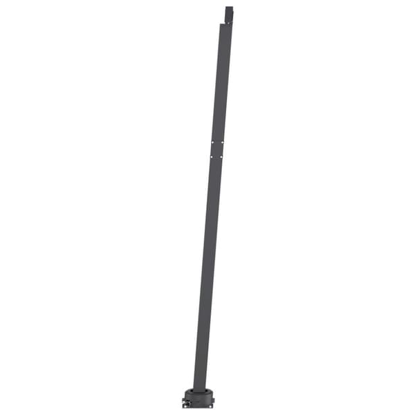 vidaXL Frittstående automatisk markise 500x350 cm gul/hvit