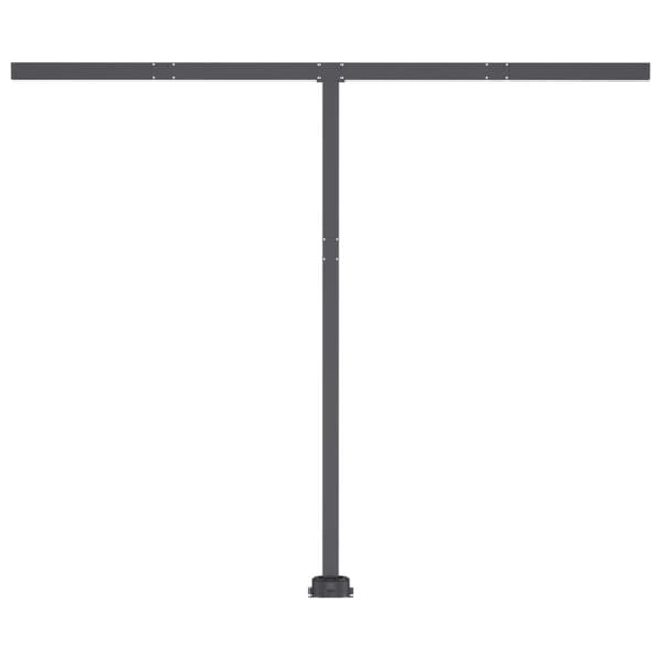 vidaXL fritstående markise 350x250 cm manuel betjening gul og hvid