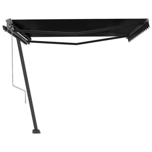 vidaXL Vapaasti seisova sisäänkelattava markiisi 400x350cm antrasiitti