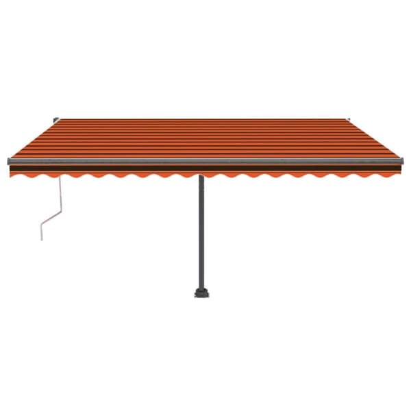 vidaXL Vapaasti seisova sisäänkelattava markiisi 400x300cm orans.rusk.