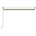 Miniatyrbilde 4 av 10: vidaXL Automatisk markise med vindsensor og LED 450x350 cm kremhvit