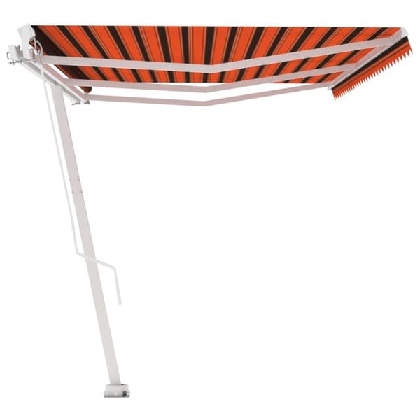 vidaXL Vapaasti seisova sisäänkelattava markiisi 600x350 cm ora./rusk.