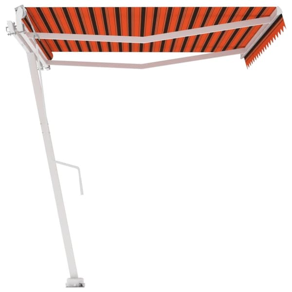 vidaXL Vapaasti seisova sisäänkelattava markiisi 400x350cm orans.rusk.