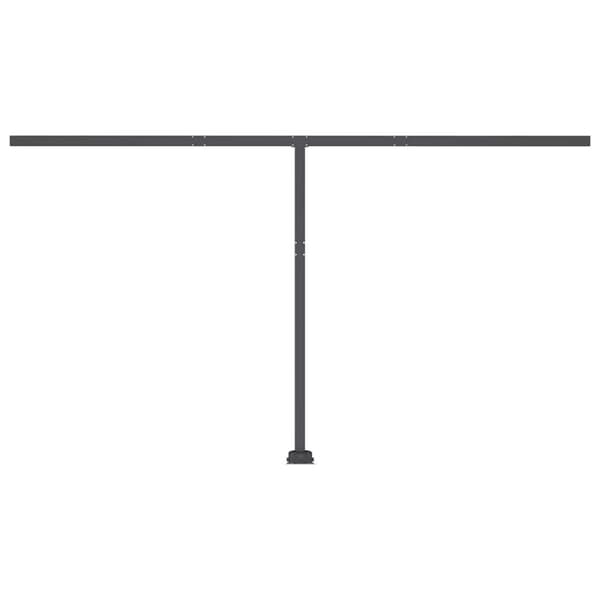 vidaXL Sisäänkelattava markiisi LED-valolla 400x350 cm oranssi/ruskea
