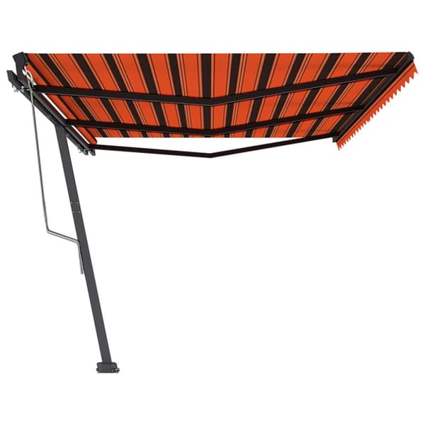 vidaXL Vapaasti seisova automaattinen markiisi 600x350 cm oranssirusk.