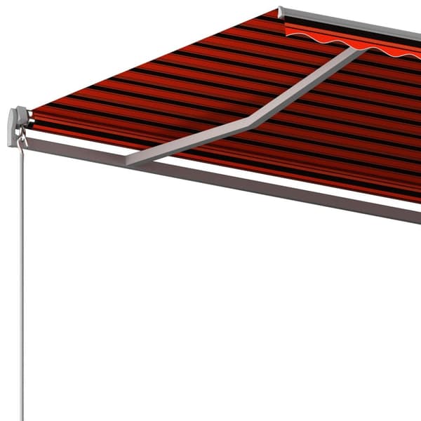 vidaXL Vapaasti seisova automaattinen markiisi 600x350 cm oranssirusk.