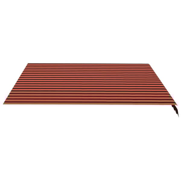 vidaXL markisedug 4x3,5 m orange og brun