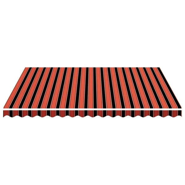vidaXL markisedug 4x3,5 m orange og brun