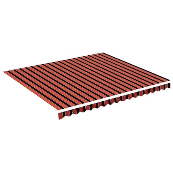 vidaXL markisedug 4x3,5 m orange og brun