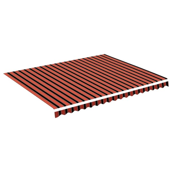 vidaXL Erstatningsduk for markise oransje og brun 4,5x3,5 m