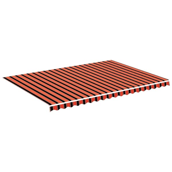 vidaXL Markisväv orange och brun 5x3,5 m
