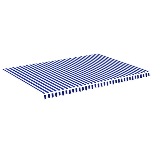 vidaXL Varakangas markiisiin sininen ja valkoinen 5x3,5 m