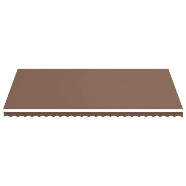 vidaXL Erstatningsduk for markise brun 6x3,5 m